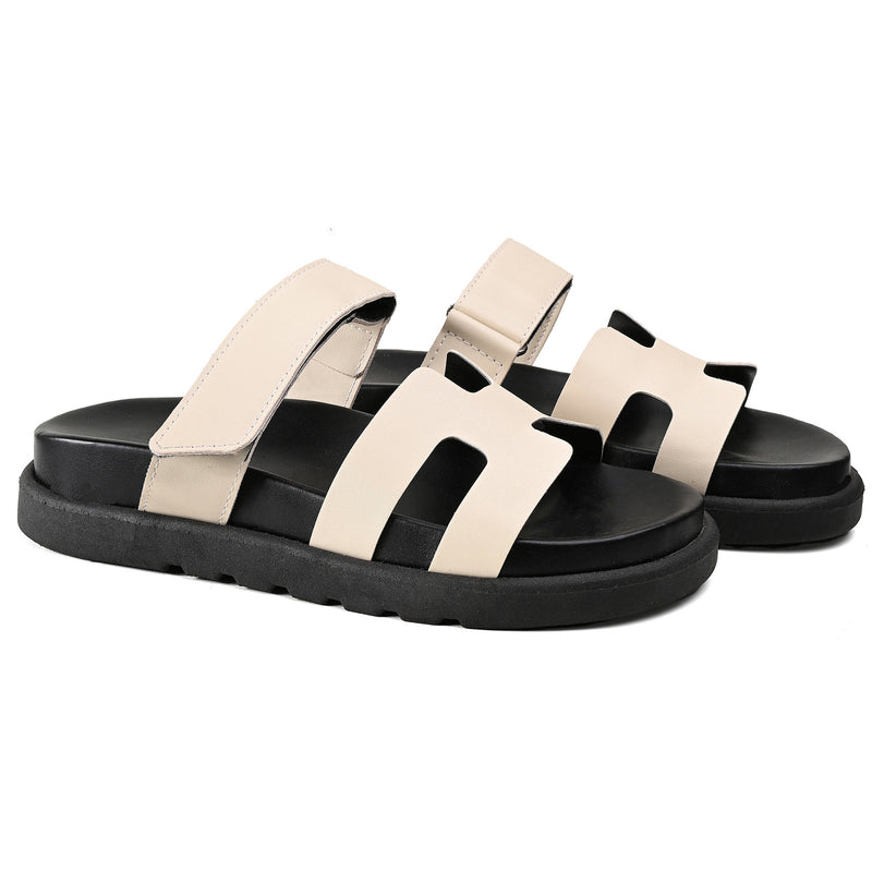 Papete Betina Off-White Sola Preto